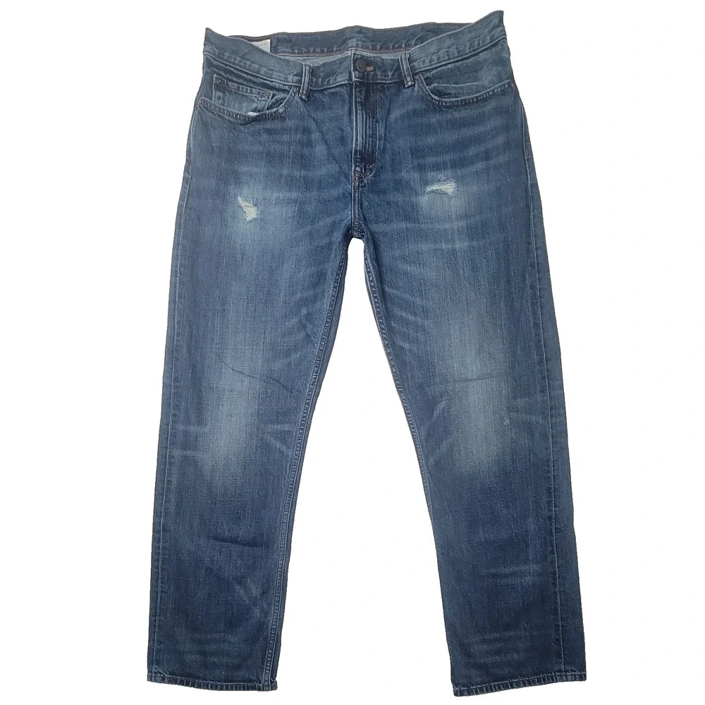 Banana Republic STRAIGHT Distressed Denim Jeans Men's 38x32‎